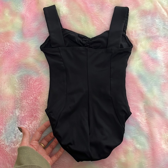 Girls 8-10 Black Mondor Leotard - Picture 3 of 5